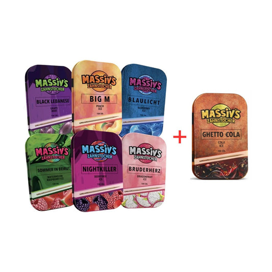Massiv’s Zahnstocher (Aromatisiert) Metalldose