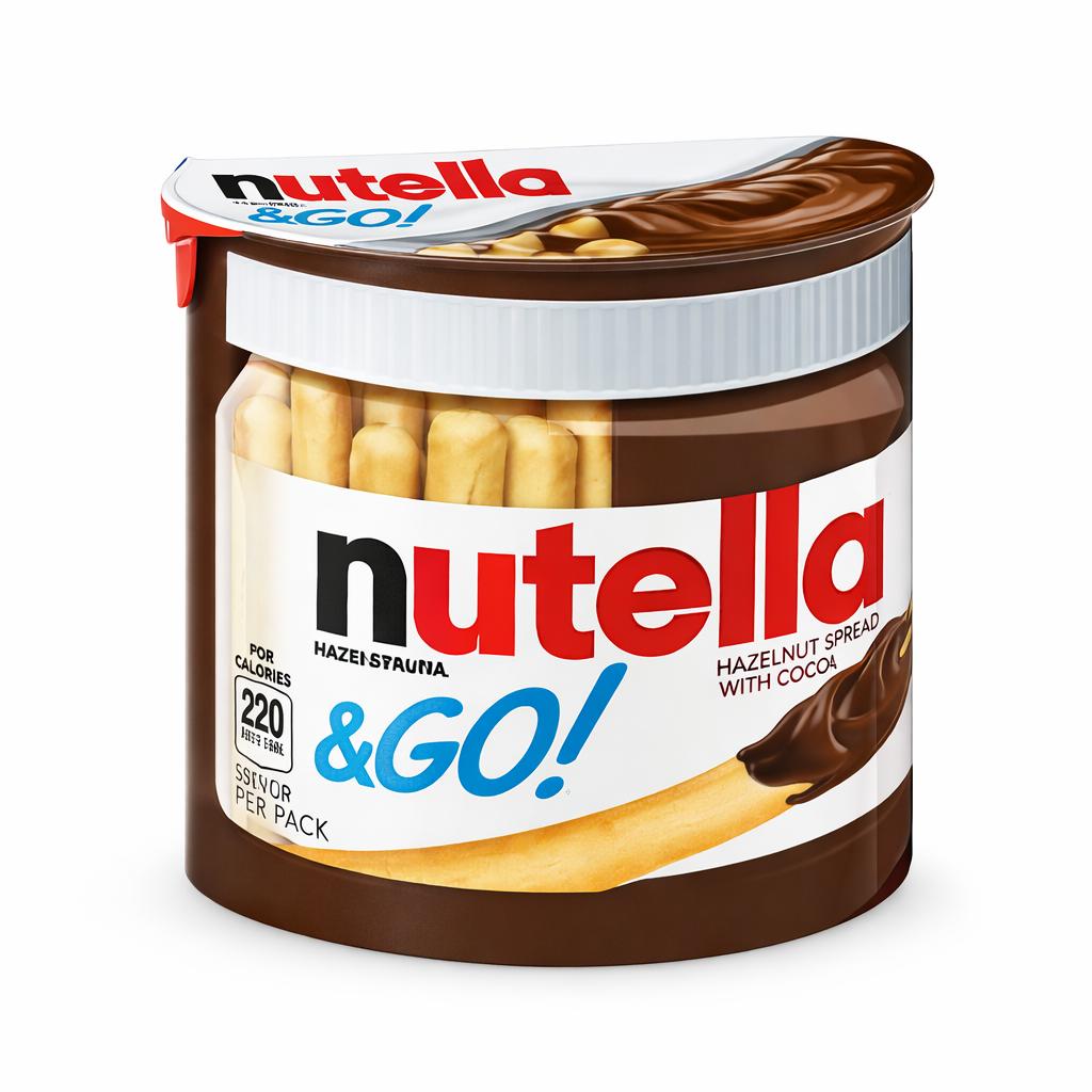 Nutella & GO 12x Bundle Breadsticks 52g – Haselnuss-Schoko-Creme mit Knusper-Brotsticks | Original Ferrero Snack to Go