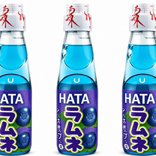 Hata Ramune Blueberry – Japanisches Erfrischungsgetränk mit Kohlensäure