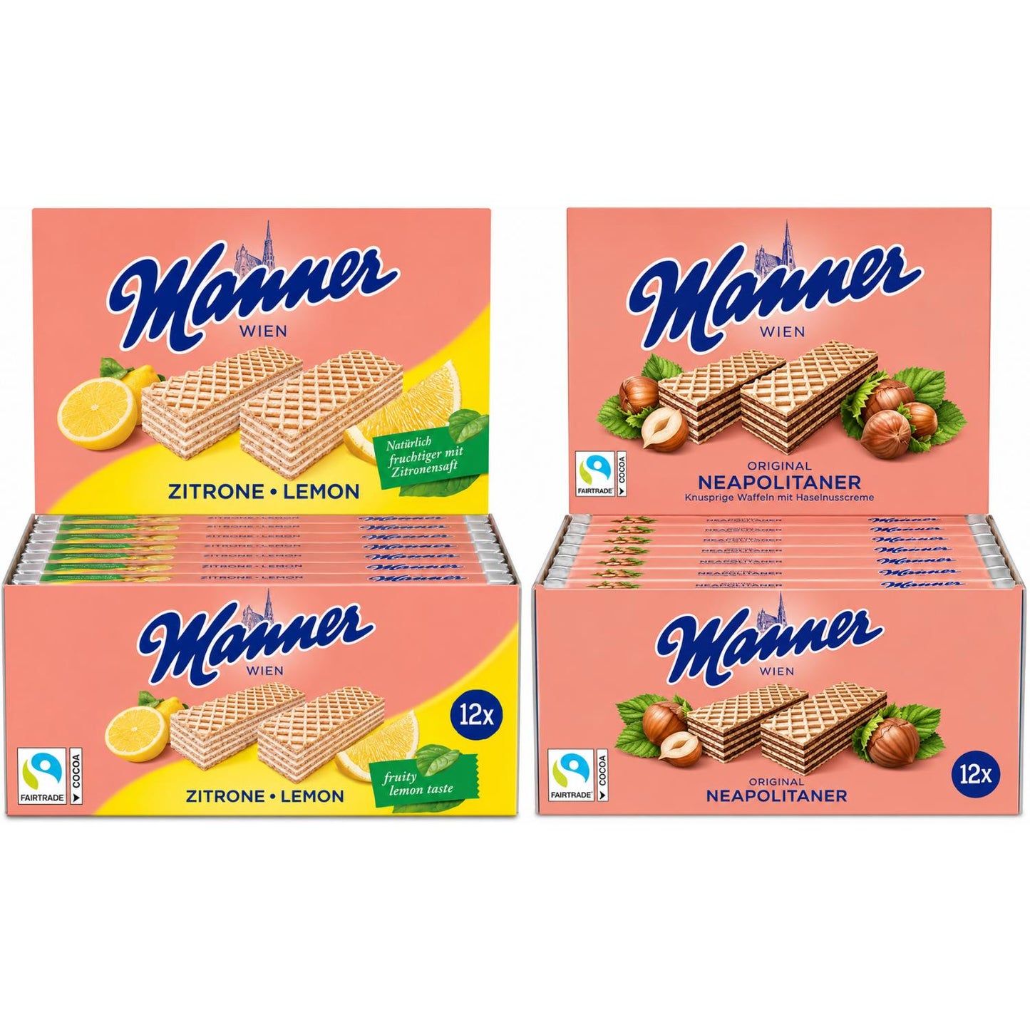 Manner Schnitte Zitrone, Neapolitaner original 75g