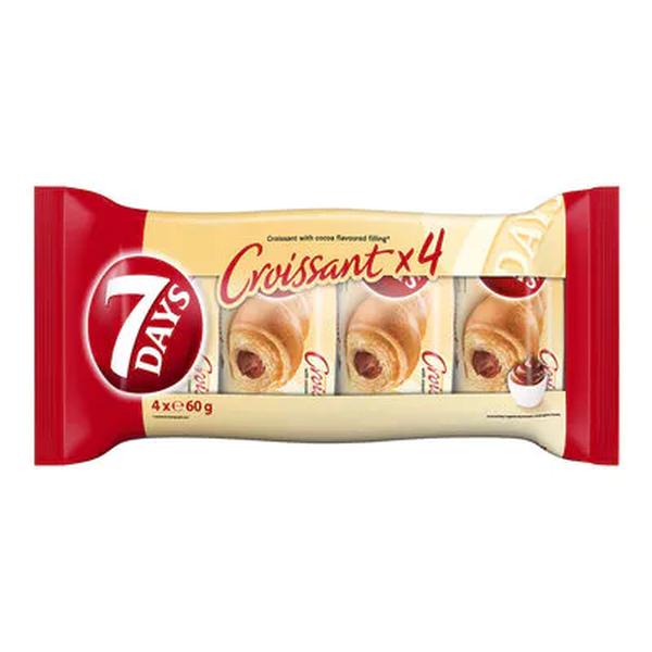7 Days Croissant mit Kakaocremefüllung 4x60g