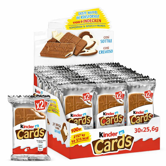 kinder Cards 30er Karton | 30 x 25,6 g