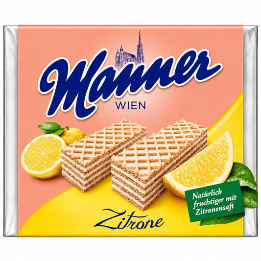 Manner Schnitte Zitrone, Neapolitaner original 75g