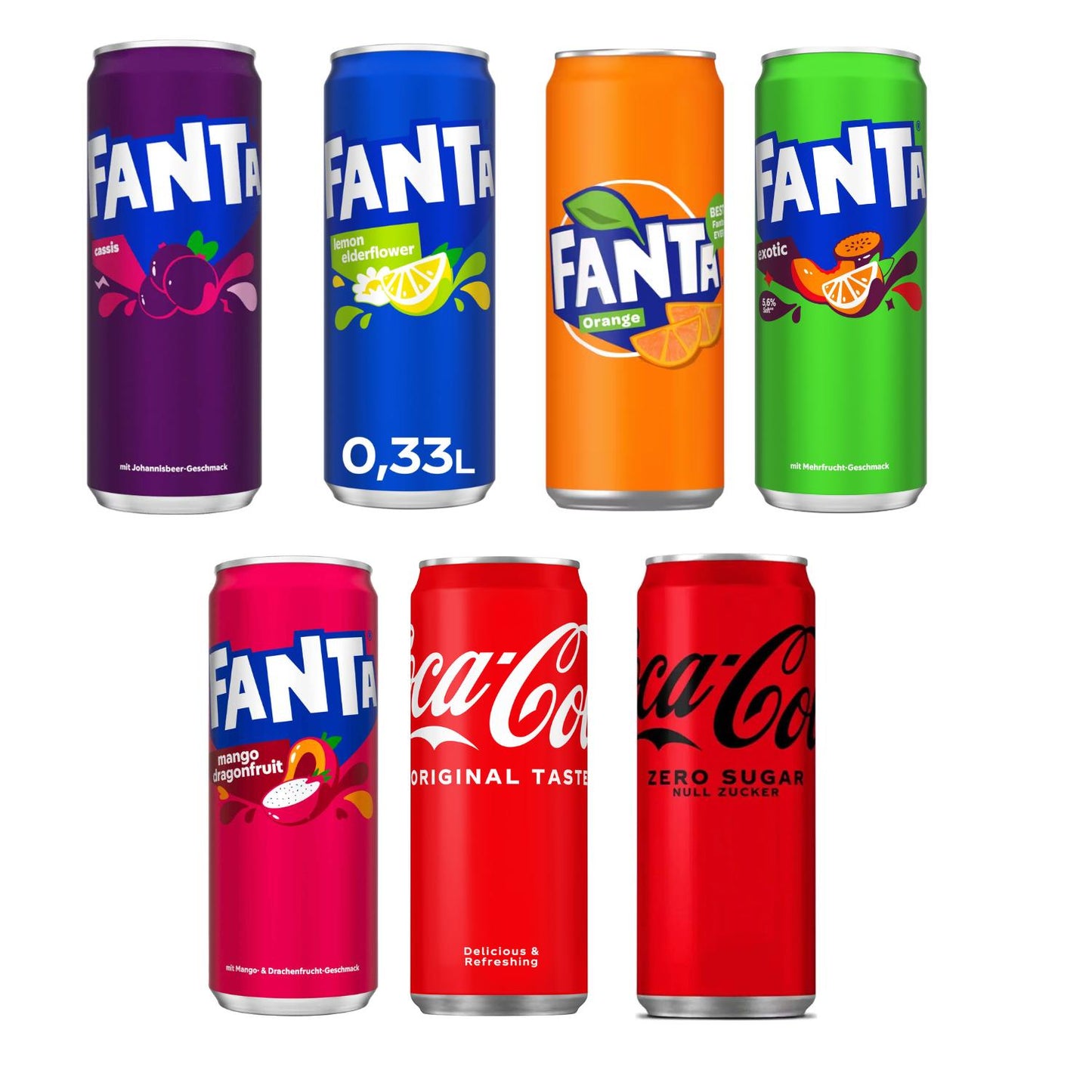 Cola | Fanta 6er Packs | 6 x 330ml