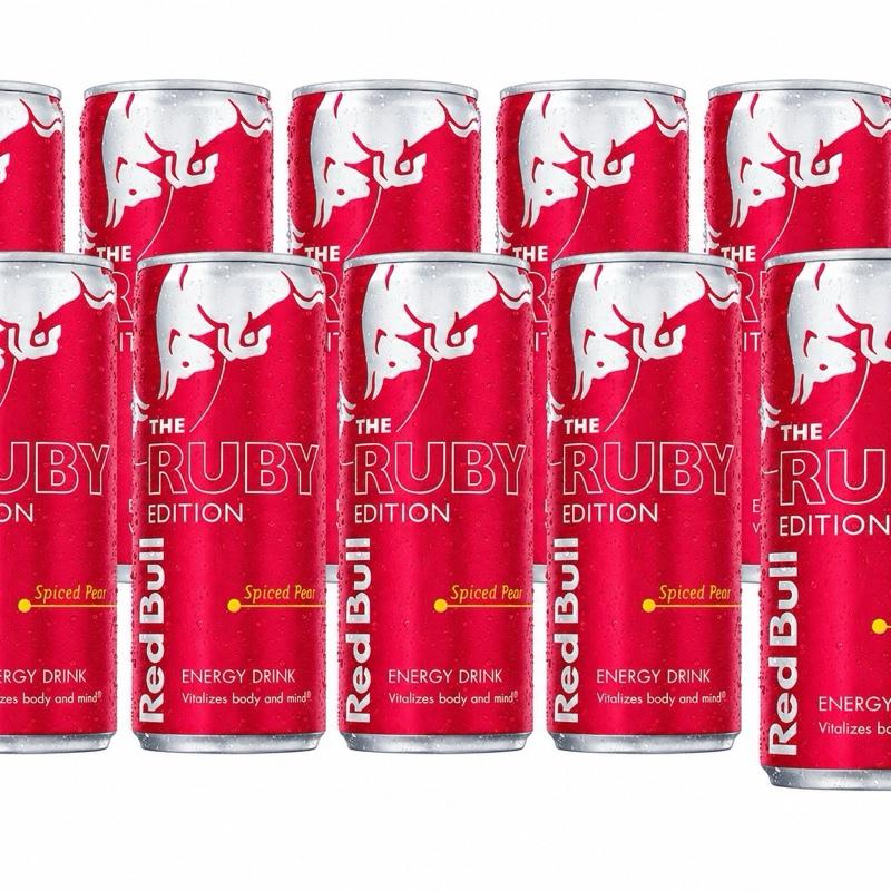 Red Bull Ruby Edition - Birne Zimt Geschmack, energetisches Getränk mit einzigartigem Aroma und Geschmack