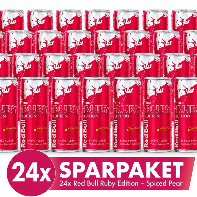 Red Bull Ruby Edition - Birne Zimt Geschmack, energetisches Getränk mit einzigartigem Aroma und Geschmack