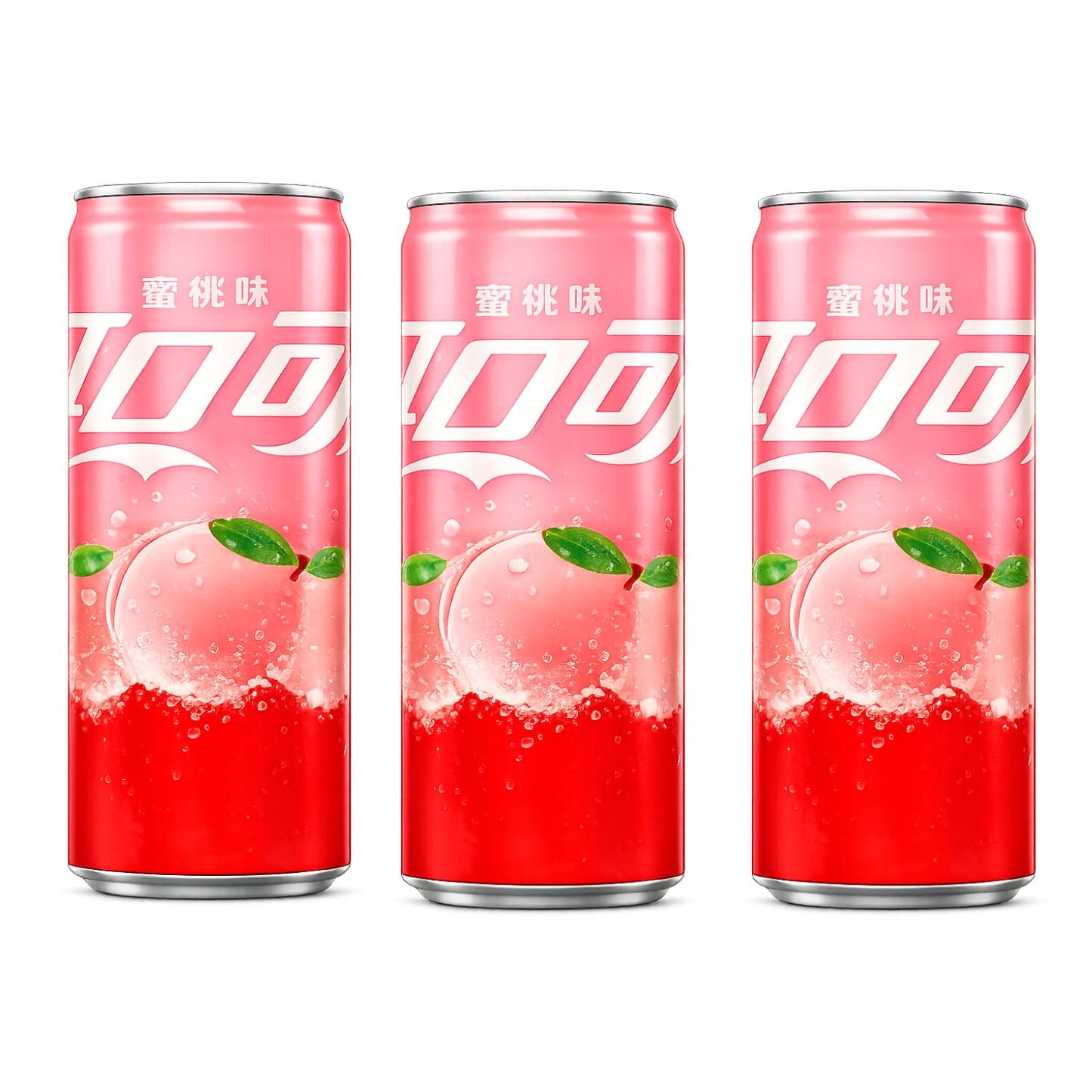 Coca Cola Erdbeer-Dosen China 330ml - Erfrischendes Getränk mit Koffein und Aromen - Kann Spuren von Milch enthalten