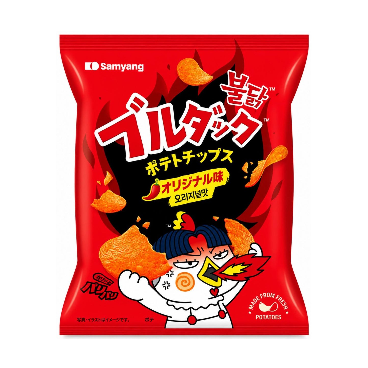 3er Pack - Samyang - Buldak Chips 55g | 3 x 55g