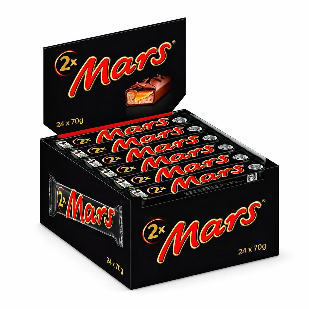 Mars Display Box Sortiment – Vorratsboxen (Twix, Snickers, Mars, Bounty, M&M's, MilkiWay & Maltesers)