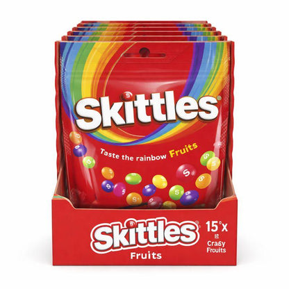 Skittles Fruits & Crazy Sour 136g – Fruchtige Kaubonbons Verschiedene Sorten