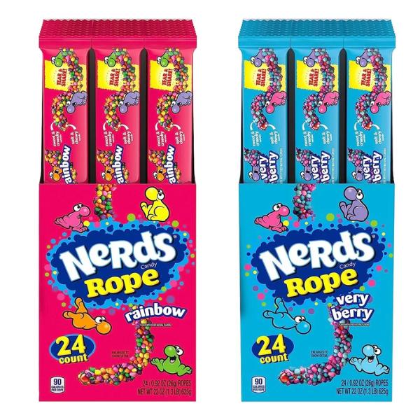 Nerds Rope Very Berry & Nerds Rope Rainbow |  1x26g & 8x26g