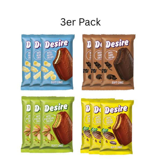 Desire Soft Cake 50g – Gefüllter Kuchen Snack Verschiedene Sorten