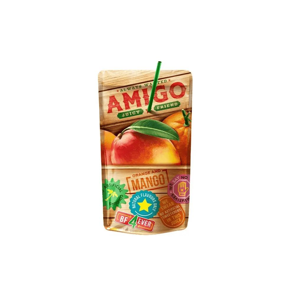 Amigo Fruchtgetränke 200 ml – Verschiedene Sorten | Mit Strohhalm | Fruchtiger Drink für unterwegs