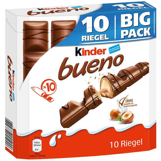 Kinder Bueno Big Pack 10er Pack | 10 x 21,5g