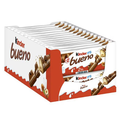 Kinder Bueno Schokolade - Box mit 30x2 Riegel - Kinder Bueno White, Kinder Bueno Original