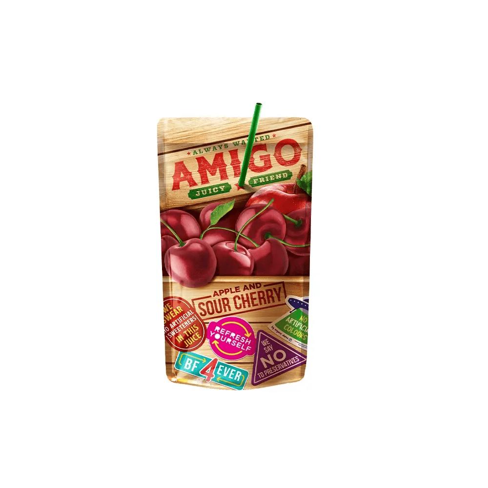 Amigo Fruchtgetränke 200 ml – Verschiedene Sorten | Mit Strohhalm | Fruchtiger Drink für unterwegs