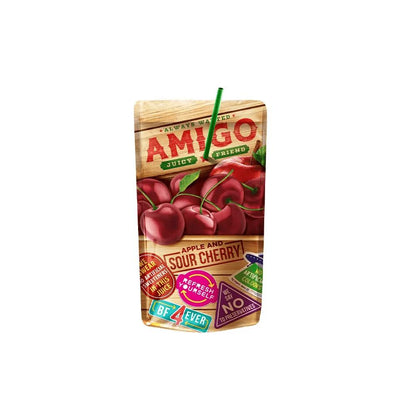 Amigo Fruchtgetränke 200 ml – Verschiedene Sorten | Mit Strohhalm | Fruchtiger Drink für unterwegs