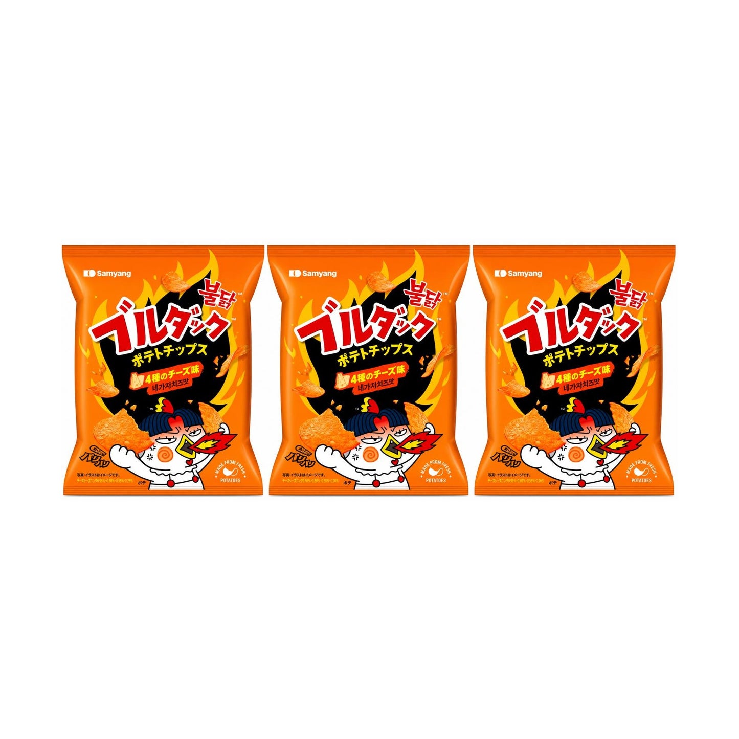 3er Pack - Samyang - Buldak Chips 55g | 3 x 55g