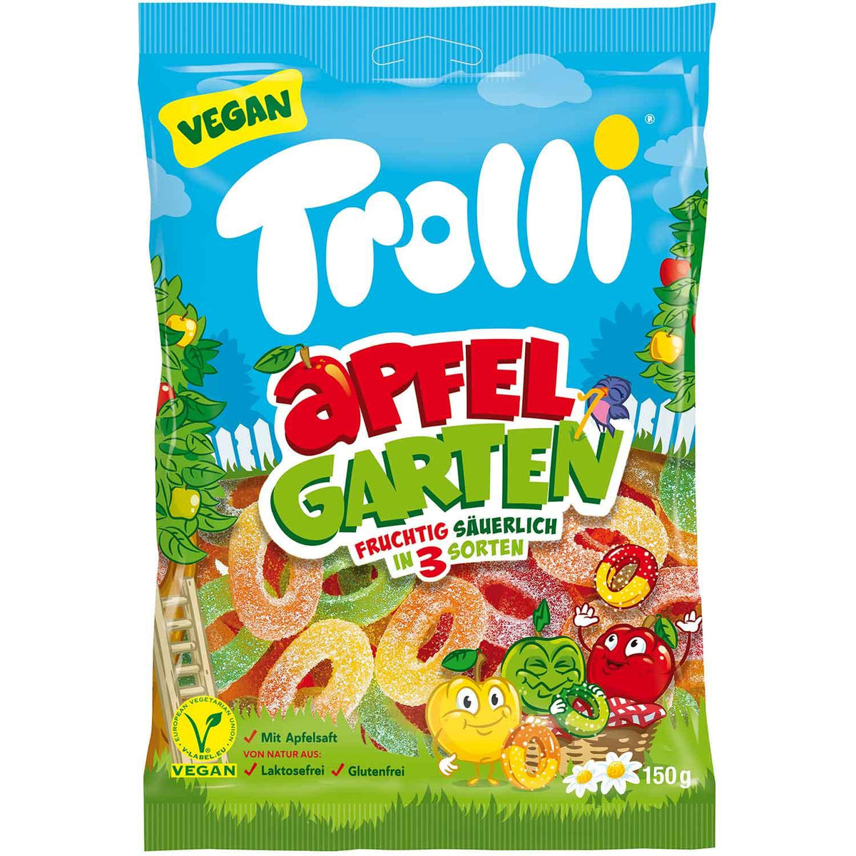 Trolli Fruchtgummi Süßigkeiten 150g – Verschiedene Sorten | 21x150g Box