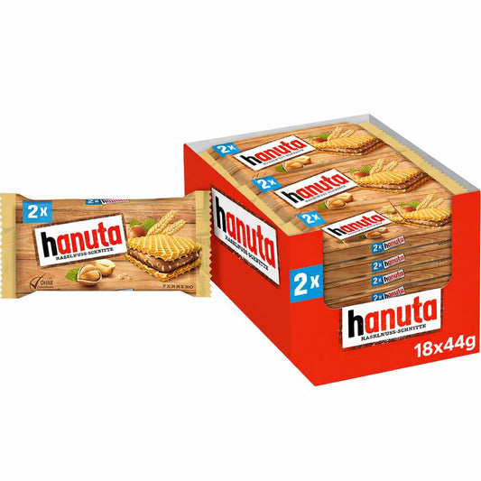 Hanuta Waffeln 18er Karton | 18 x 44 g
