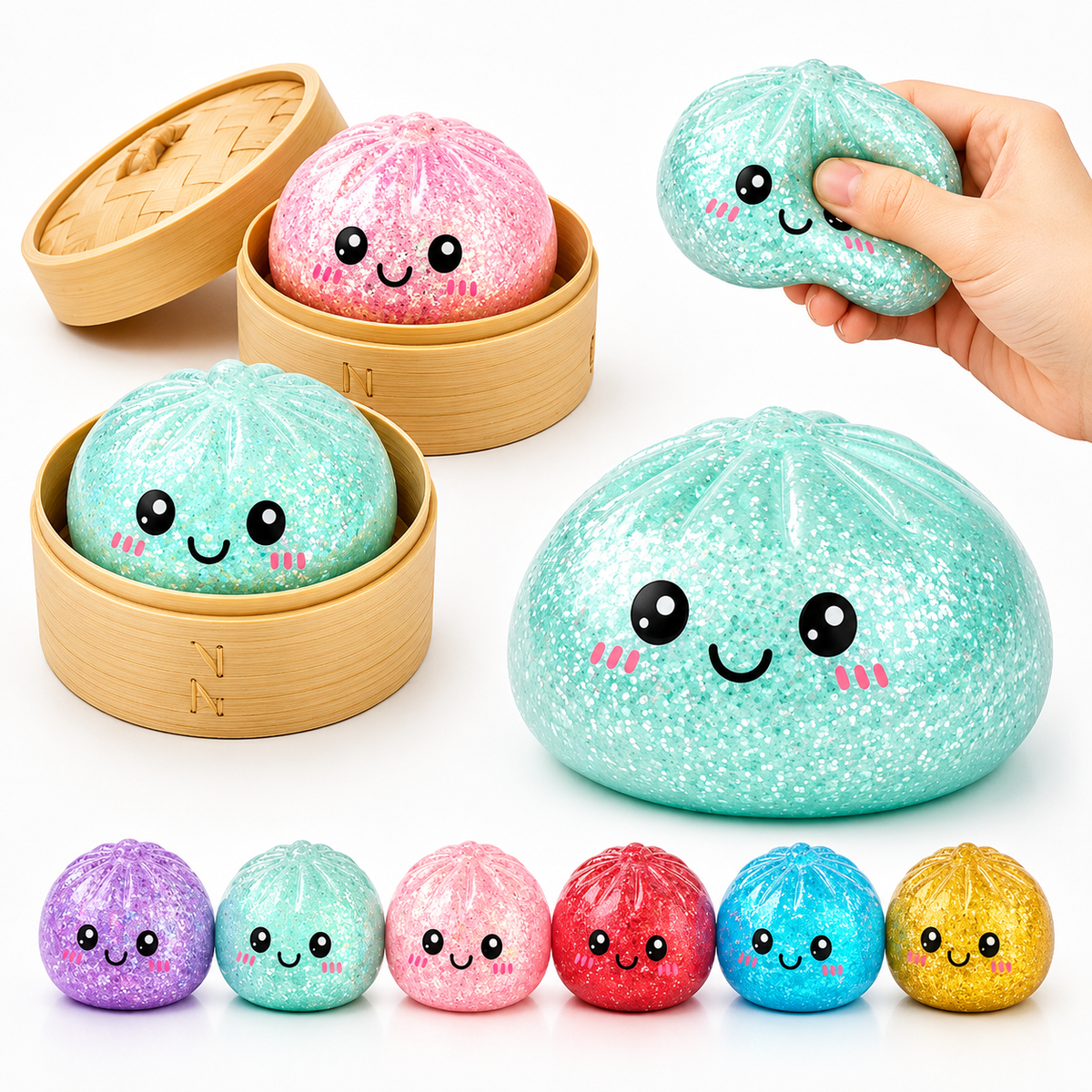 Glitzer Mystery Dumpling 8,5 cm