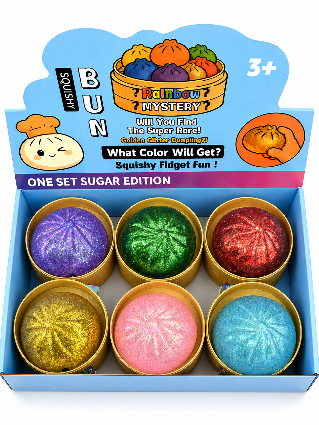 Glitzer Mystery Dumpling 8,5 cm