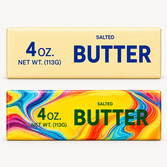 Squishy Butter – Weiche Knetbutter zum Drücken, Kneten & Entspannen - Classic und Bunt