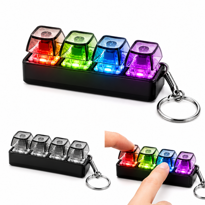 Fidged RGB Tastatur - Transparent & Schwarz