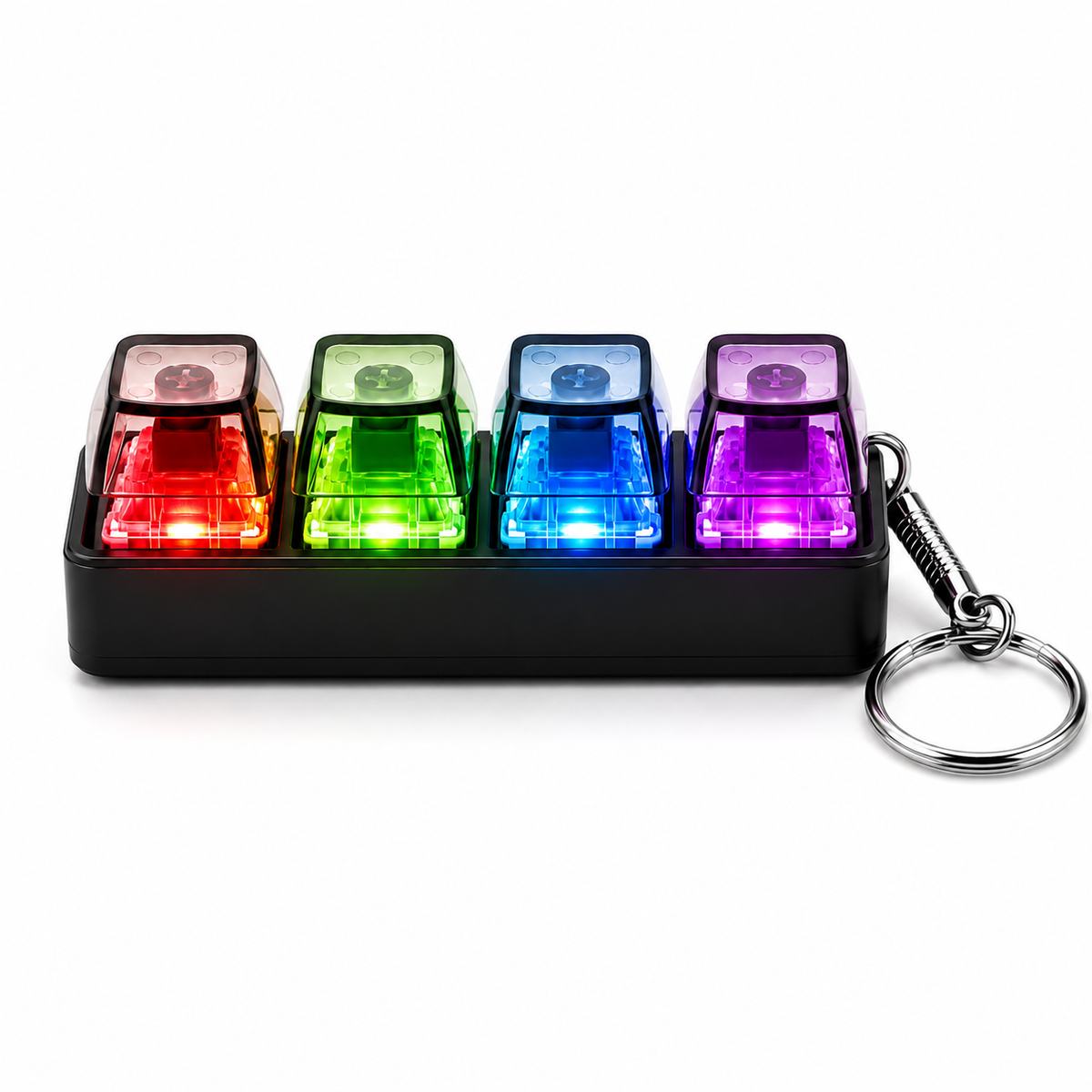 Fidged RGB Tastatur - Transparent & Schwarz