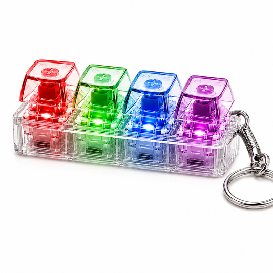Fidged RGB Tastatur - Transparent & Schwarz