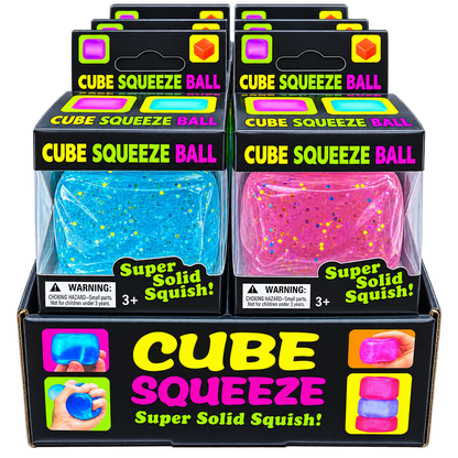 Cube Squeeze Ball Glitzer