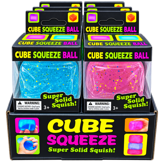 Cube Squeeze Ball Glitzer