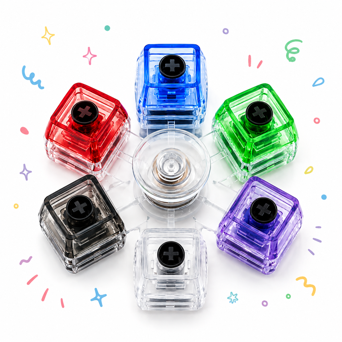 Tastatur 5er Tasten Spinner zum Drehen und Drücken