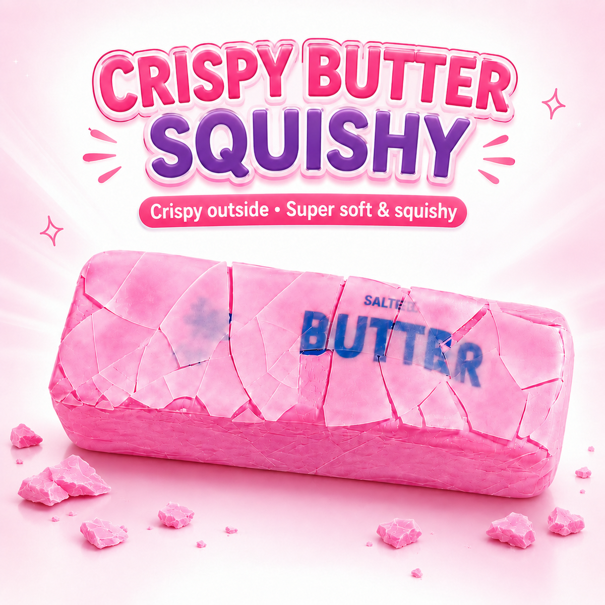 Squishy Butter Rosa Crispy