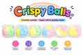 Bunte Choco Crispy Balls Squishy 1x