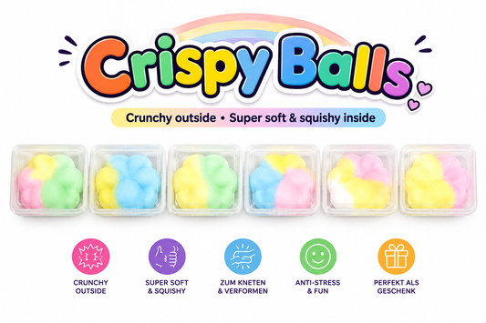 Bunte Choco Crispy Balls Squishy 1x