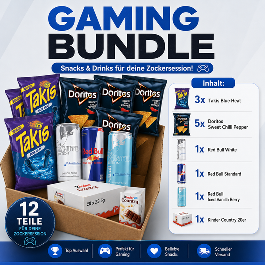 🎮 Gaming Bundle XL – dein Snack-Vorrat für die nächste Session