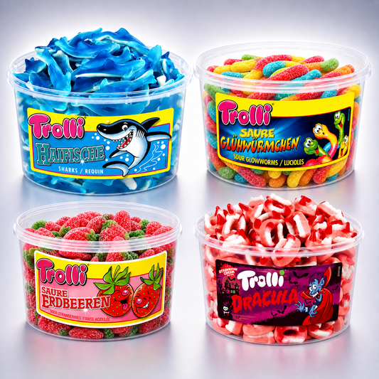 4x Trolli Fruchtgummi Sparset XXL 1000g–1200g