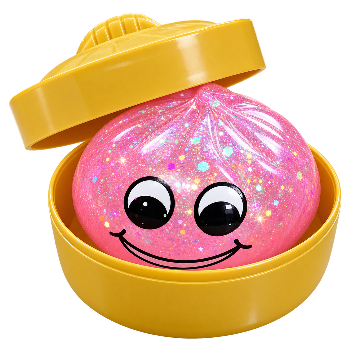 Squishy Dumpling Mistery Glitzer LED 8,5cm