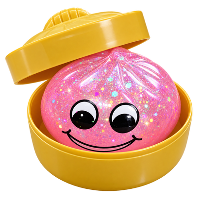 Squishy Dumpling Mistery Glitzer LED 8,5cm