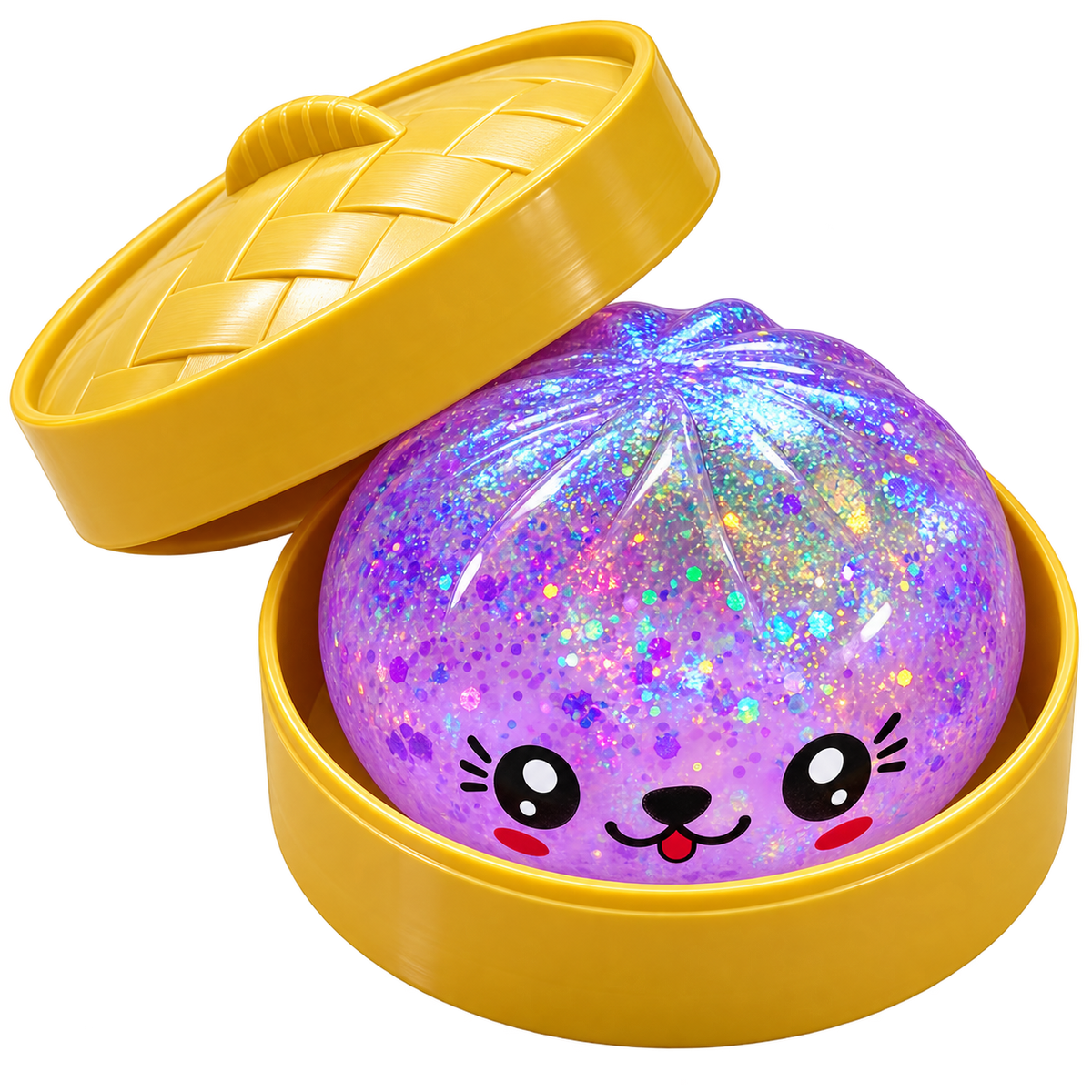Squishy Dumpling Mistery Glitzer LED 8,5cm