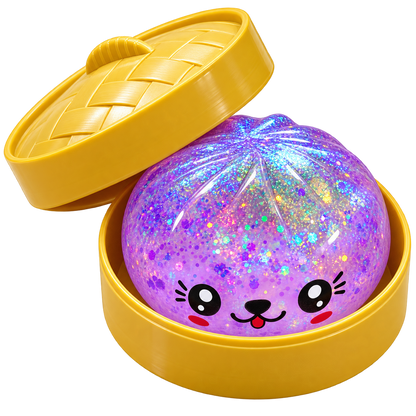 Squishy Dumpling Mistery Glitzer LED 8,5cm