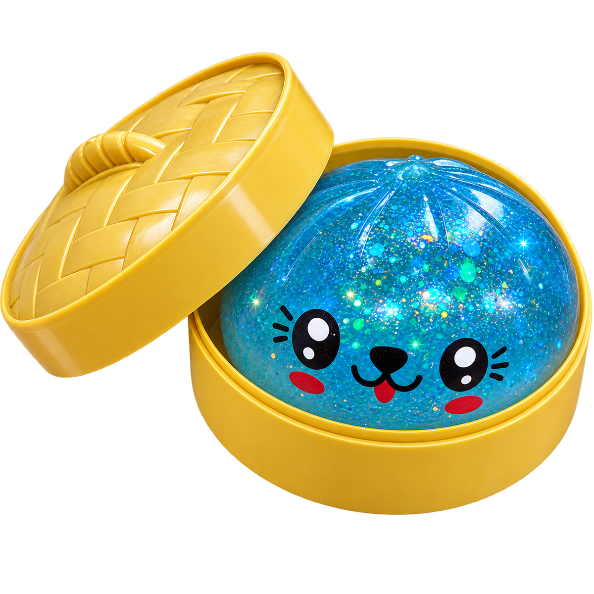 Squishy Dumpling Mistery Glitzer LED 8,5cm