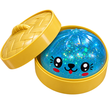 Squishy Dumpling Mistery Glitzer LED 8,5cm