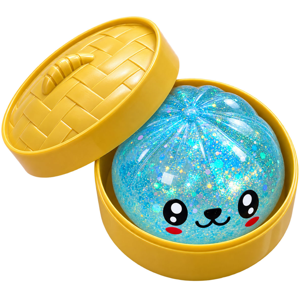 Squishy Dumpling Mistery Glitzer LED 8,5cm