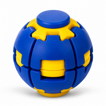 Fidget Spinner Ball 3D – Verformbarer Transforming Ball zum Drücken & Drehen – Anti Stress Spielzeug