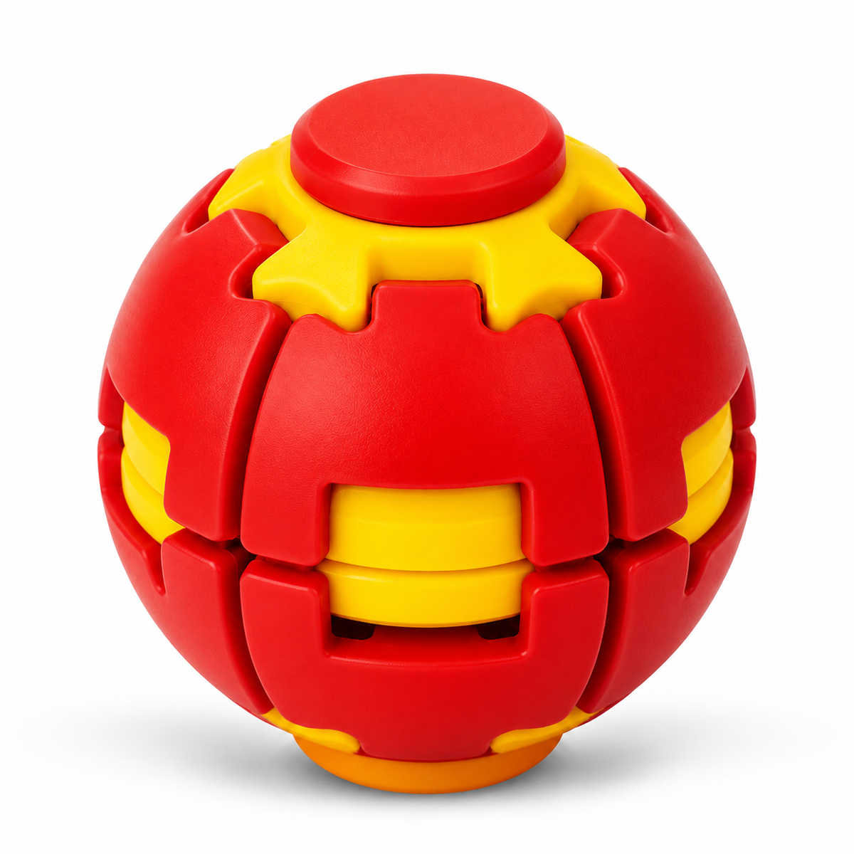 Fidget Spinner Ball 3D – Verformbarer Transforming Ball zum Drücken & Drehen – Anti Stress Spielzeug