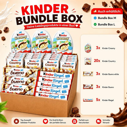 Kinder & Ferrero Süßigkeiten-Box – Bundle S, M oder L