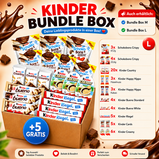 Kinder Ferrero Bundle Box – Süßigkeiten Mix S, M & L