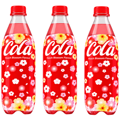 Cola China verschiedene Sorten 400ml - Blueberry, Pear Blossom, Peach Blossom, Sakura Flavour